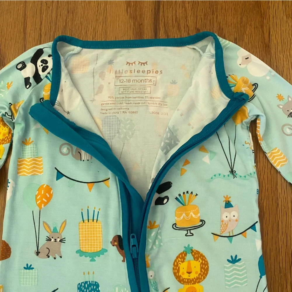 Little Sleepies Panda and Friends Party Pajama